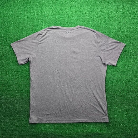 Under Armour Tshirt Mens 2XL Gray Short Sleeve Graphic Logo Casual - Picture 6 of 6